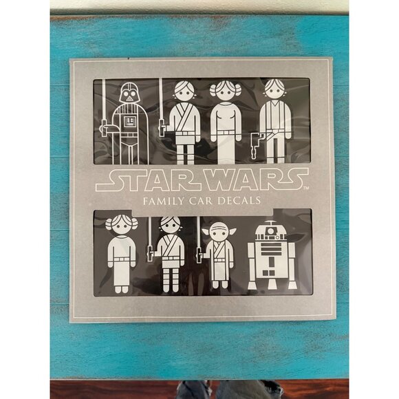 Star Wars Family Car Decals Set With Iconic Characters - Picture 1 of 8